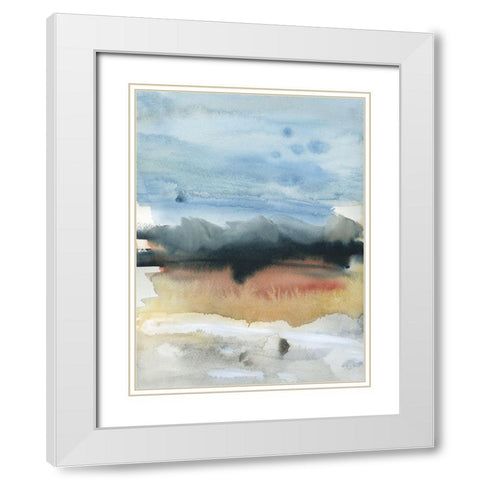 Mountain Shadows II White Modern Wood Framed Art Print with Double Matting by Jill, Susan