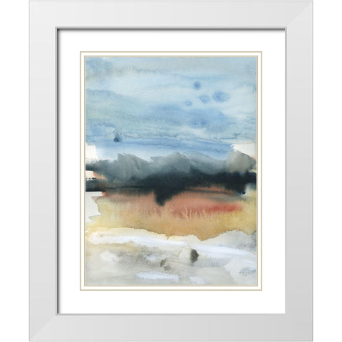 Mountain Shadows II White Modern Wood Framed Art Print with Double Matting by Jill, Susan