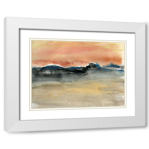 Indian Wells White Modern Wood Framed Art Print with Double Matting by Jill, Susan