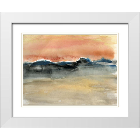 Indian Wells White Modern Wood Framed Art Print with Double Matting by Jill, Susan