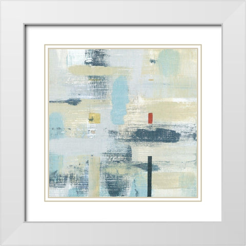 Cali I White Modern Wood Framed Art Print with Double Matting by Jill, Susan