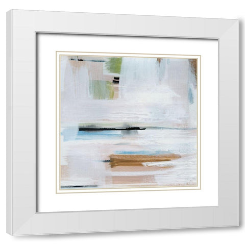 Faraway Sunset II White Modern Wood Framed Art Print with Double Matting by Jill, Susan