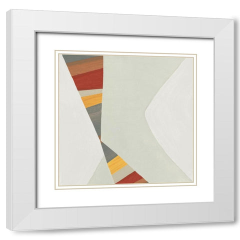Desert Shadows II White Modern Wood Framed Art Print with Double Matting by Jill, Susan