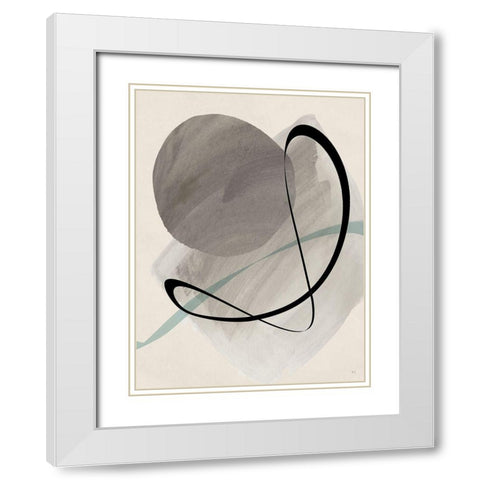 Mid Century Dance II White Modern Wood Framed Art Print with Double Matting by Jill, Susan