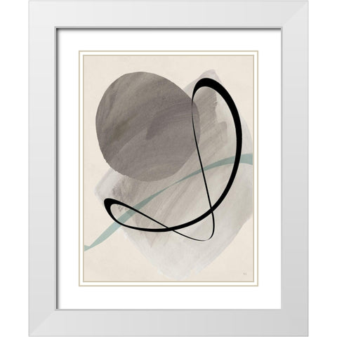 Mid Century Dance II White Modern Wood Framed Art Print with Double Matting by Jill, Susan