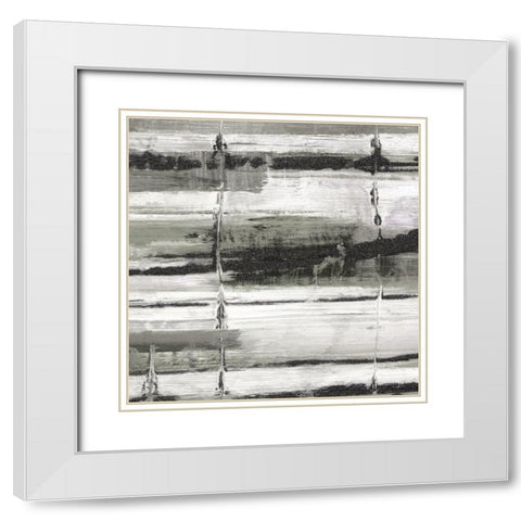 Morning Path II White Modern Wood Framed Art Print with Double Matting by Jill, Susan