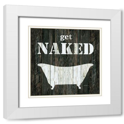 Get Naked White Modern Wood Framed Art Print with Double Matting by Robinson, Carol