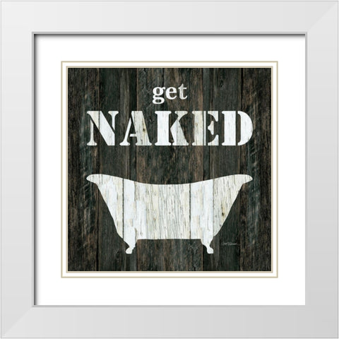 Get Naked White Modern Wood Framed Art Print with Double Matting by Robinson, Carol