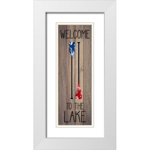 Welcome to the Lake White Modern Wood Framed Art Print with Double Matting by Santiago, Daniela