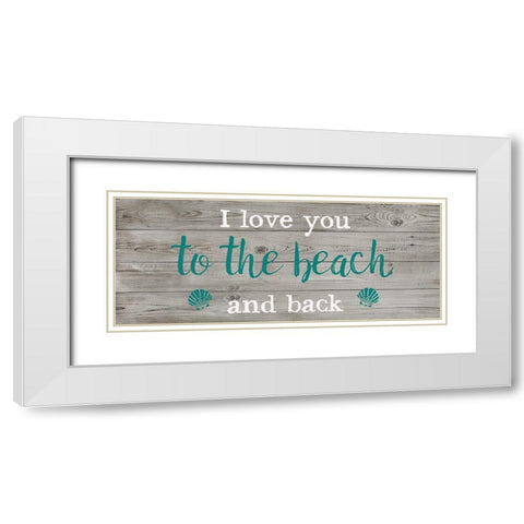 Beach and Back White Modern Wood Framed Art Print with Double Matting by Murray, Amanda
