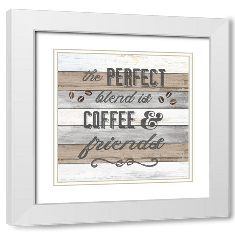 Perfect Blend White Modern Wood Framed Art Print with Double Matting by Carpentieri, Natalie