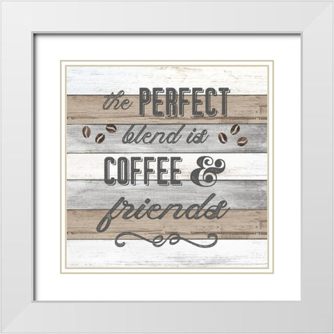 Perfect Blend White Modern Wood Framed Art Print with Double Matting by Carpentieri, Natalie