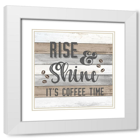 Rise and Shine White Modern Wood Framed Art Print with Double Matting by Carpentieri, Natalie