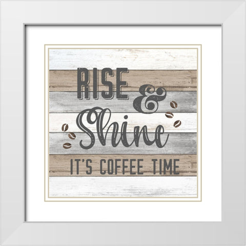 Rise and Shine White Modern Wood Framed Art Print with Double Matting by Carpentieri, Natalie