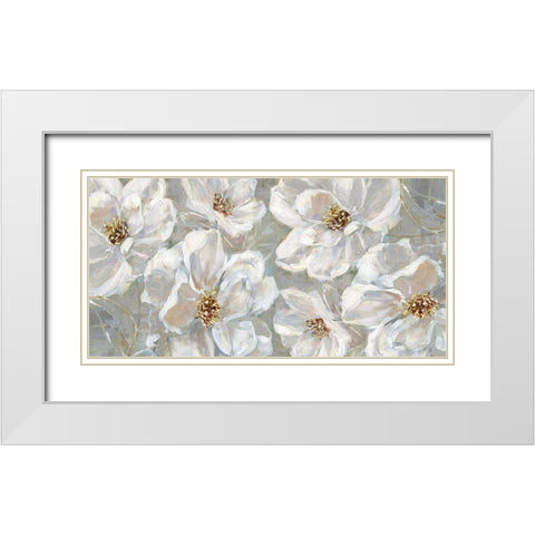 Blooming Summer White Modern Wood Framed Art Print with Double Matting by Swatland, Sally