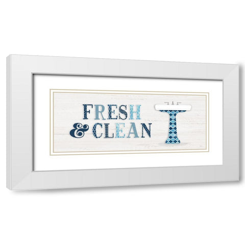 Fresh and Clean White Modern Wood Framed Art Print with Double Matting by Carpentieri, Natalie
