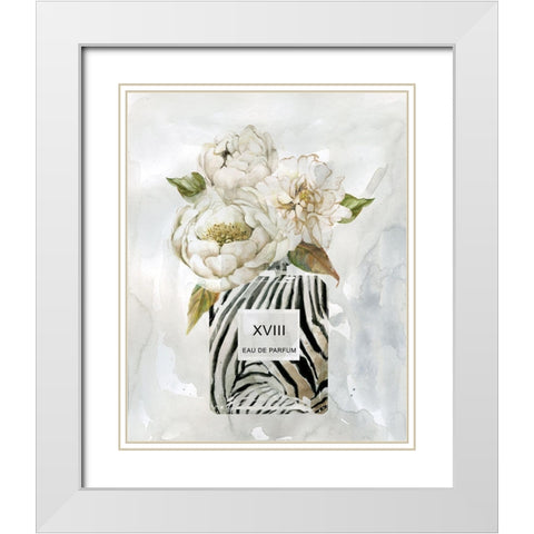 Feminine Wilds II White Modern Wood Framed Art Print with Double Matting by Robinson, Carol