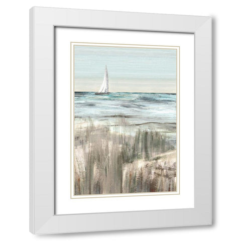 Heading in Dusk I White Modern Wood Framed Art Print with Double Matting by Jill, Susan