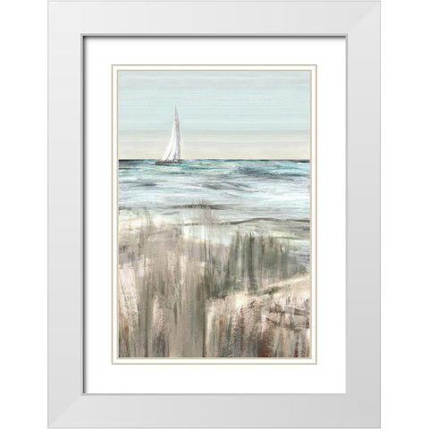 Heading in Dusk I White Modern Wood Framed Art Print with Double Matting by Jill, Susan