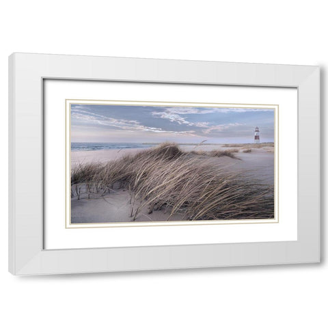 Winter Wind White Modern Wood Framed Art Print with Double Matting by Calascibetta, Mike