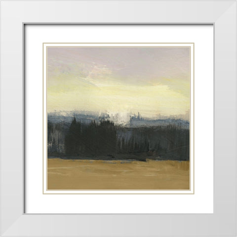 Mountain Frost II White Modern Wood Framed Art Print with Double Matting by Jill, Susan