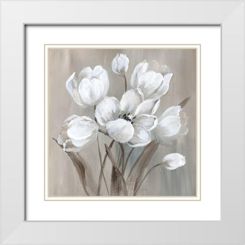 Wild Spring White Modern Wood Framed Art Print with Double Matting by Nan