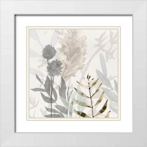 Shadow Woods I White Modern Wood Framed Art Print with Double Matting by Jill, Susan