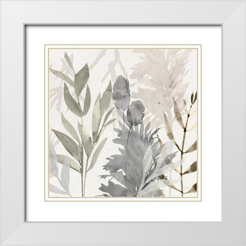 Shadow Woods II White Modern Wood Framed Art Print with Double Matting by Jill, Susan