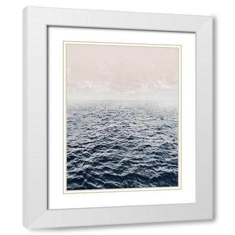 Across the Pond White Modern Wood Framed Art Print with Double Matting by Calascibetta, Mike