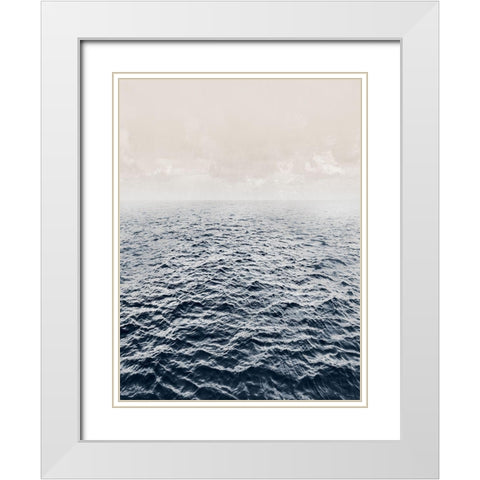 Across the Pond White Modern Wood Framed Art Print with Double Matting by Calascibetta, Mike