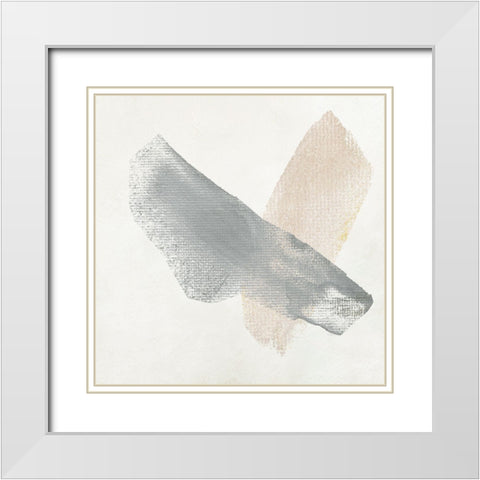 Soft Stroke II White Modern Wood Framed Art Print with Double Matting by Jill, Susan