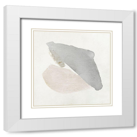 Soft Stroke III White Modern Wood Framed Art Print with Double Matting by Jill, Susan