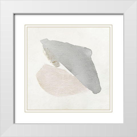 Soft Stroke III White Modern Wood Framed Art Print with Double Matting by Jill, Susan