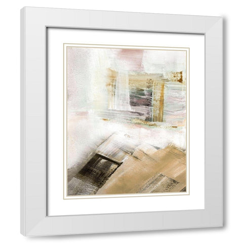 Sweep II White Modern Wood Framed Art Print with Double Matting by Shapiro, Judith