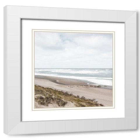 Windswept White Modern Wood Framed Art Print with Double Matting by Delimont, Danita
