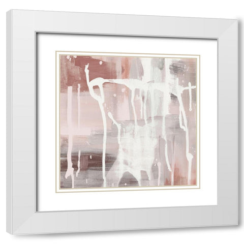 Pink Sky at Night I White Modern Wood Framed Art Print with Double Matting by Jill, Susan