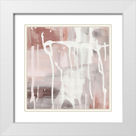 Pink Sky at Night I White Modern Wood Framed Art Print with Double Matting by Jill, Susan