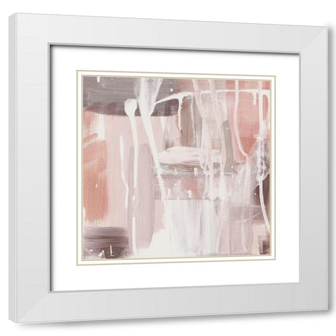 Pink Sky at Night II White Modern Wood Framed Art Print with Double Matting by Jill, Susan