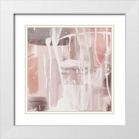 Pink Sky at Night II White Modern Wood Framed Art Print with Double Matting by Jill, Susan