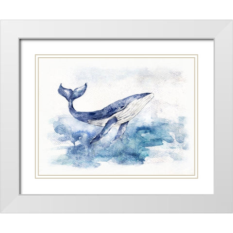Beautiful Breach White Modern Wood Framed Art Print with Double Matting by Swatland, Sally