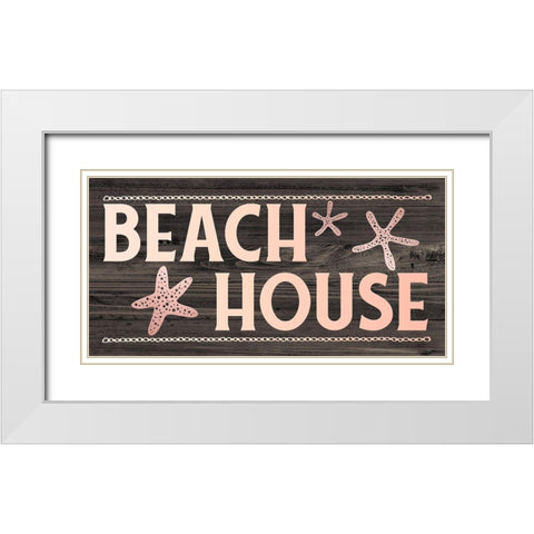 Beach House White Modern Wood Framed Art Print with Double Matting by Carpentieri, Natalie