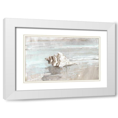 Wahsed Ashore I White Modern Wood Framed Art Print with Double Matting by Swatland, Sally