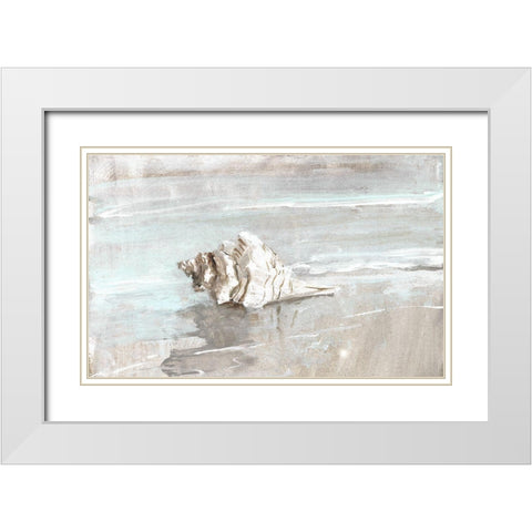 Wahsed Ashore I White Modern Wood Framed Art Print with Double Matting by Swatland, Sally