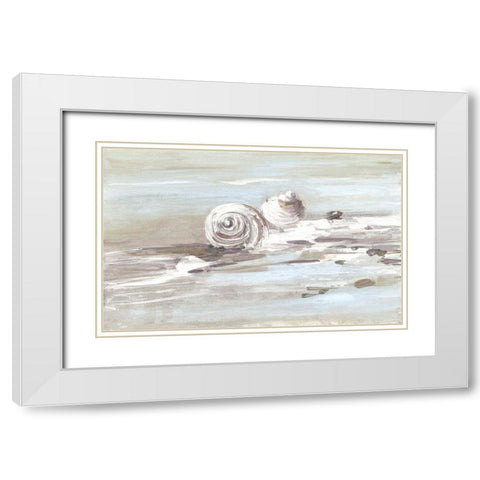 Washed Ashore II White Modern Wood Framed Art Print with Double Matting by Swatland, Sally
