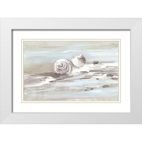 Washed Ashore II White Modern Wood Framed Art Print with Double Matting by Swatland, Sally