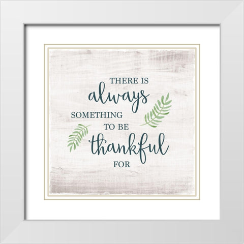 Always Something White Modern Wood Framed Art Print with Double Matting by Murray, Amanda