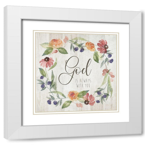 God is Always White Modern Wood Framed Art Print with Double Matting by Brockmon, Kristen