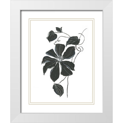 Midnight Climber I White Modern Wood Framed Art Print with Double Matting by Swatland, Sally