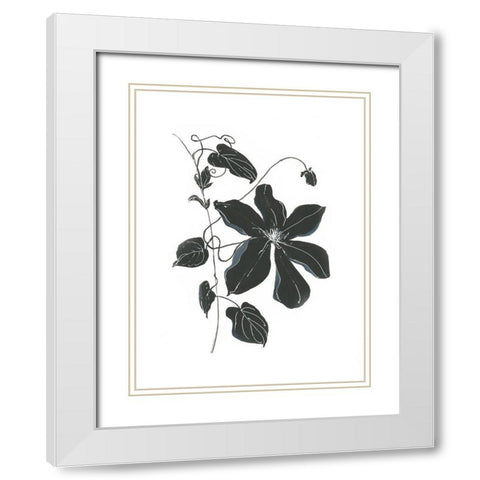 Midnight Climber II White Modern Wood Framed Art Print with Double Matting by Swatland, Sally