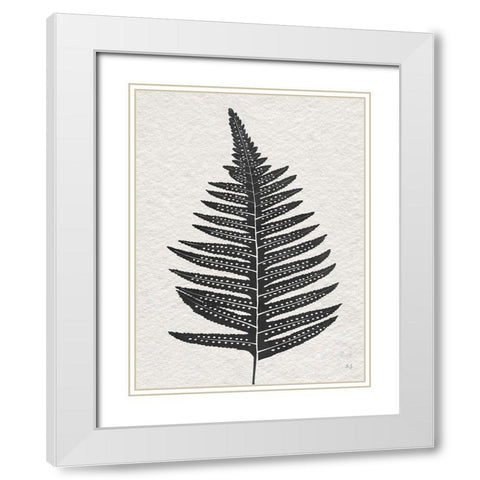 Forest Fern IV White Modern Wood Framed Art Print with Double Matting by Jill, Susan